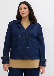 Trench court en denim, bonprix