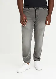 Jean jogger droit taille élastiquée, regular, bonprix