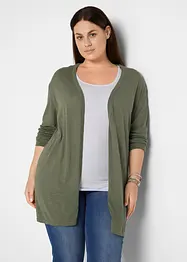 Gilet long en maille, ouvert, bonprix