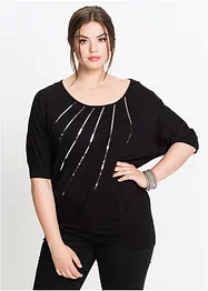 T-shirt avec sequins, bonprix
