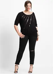 T-shirt avec sequins, bonprix