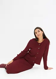 Gilet en maille côtelée, viscose majoritaire, bonprix