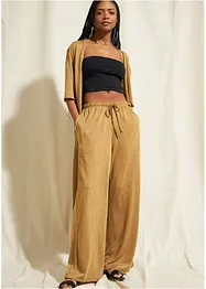 Pantalon transparent à taille élastiquée, bonprix