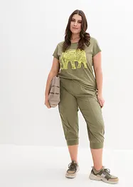 T-shirt en coton avec imprimé devant, manches courtes, bonprix