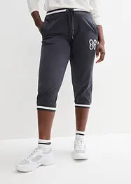 Pantalon de jogging, longueur 3/4, en coton extensible, bonprix