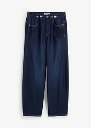 Jean balloon taille mi-haute, avec boutons, toile ultra-douce, bonprix
