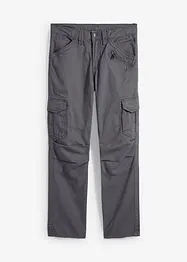 Pantalon cargo 100% coton, coupe droite et décontractée, bonprix