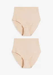 Lot de 2 slips sculptants sans coutures, maintien léger, bonprix