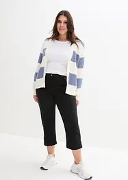 Pantalon 7/8 en bengaline avec taille élastiquée, bonprix