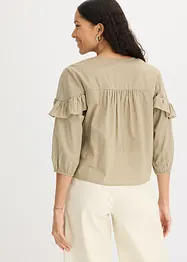 Léger chemisier à volants, bonprix