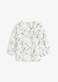 Blouse imprimée à volants, bonprix