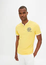 Lot de 2 t-shirts col tunisien 100 % coton, bonprix
