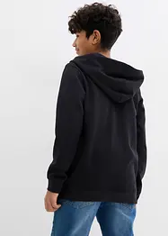 Sweat zippé à capuche en coton mélangé, bonprix