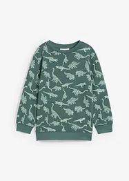 Sweat-shirt à capuche en coton mélangé doux, bonprix