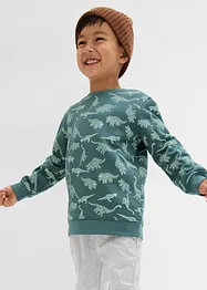 Sweat-shirt à capuche en coton mélangé doux, bonprix