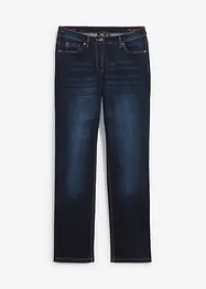 Jean droit taille mi-haute élastiquée, bonprix