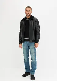 Jean droit regular en denim robuste, bonprix