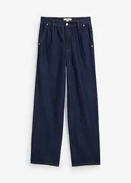 Jean droit taille haute, peu extensible, bonprix
