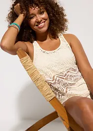 Tankini (ens. 2 pces) en dentelle, bonprix