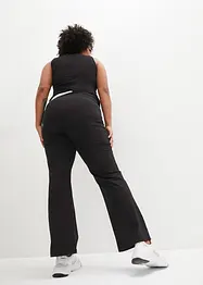 Pantalon de sport en coton, jambes évasées, bonprix