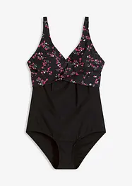 Maillot 1 pièce sculptant, maintien léger, bonprix
