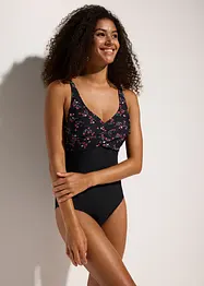 Maillot 1 pièce sculptant, maintien léger, bonprix