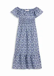 Robe midi à col Bardot en coton léger, bonprix