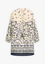 Robe courte bohème, aspect lin, bonprix