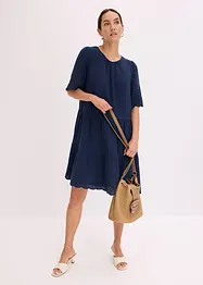 Robe en gaze de coton à broderies anglaises, bonprix