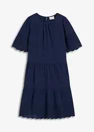 Robe en gaze de coton à broderies anglaises, bonprix