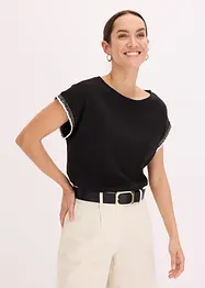 T-shirt à bordure contrastante, bonprix