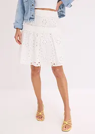 Mini-jupe en broderie anglaise, bonprix