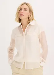 Blouse transparente et texturée, bonprix