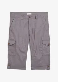 Bermuda long cargo en lin mélangé, Regular, bonprix