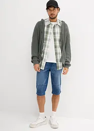 Long bermuda en jean, Regular, bonprix