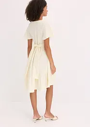 Robe légère en jersey crêpe avec manches papillon, bonprix
