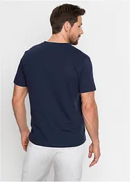 T-shirt col tunisien 100% coton, bonprix