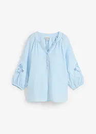 Tunique 100% lin avec broderie anglaise, bonprix