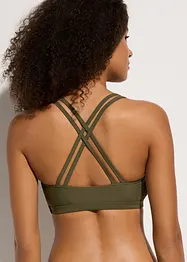Haut de bikini brassière bretelles croisées, bonprix