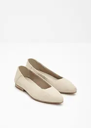 Ballerines en cuir, bonprix