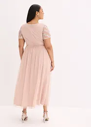 Robe longue brodée de sequins, bonprix
