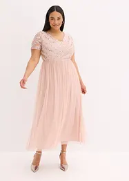 Robe longue brodée de sequins, bonprix