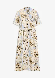 Robe-chemise en viscose avec ceinture à nouer (2 pces), bonprix