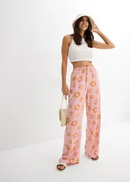 Pantalon taille élastiquée en viscose douce, bonprix