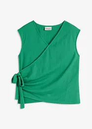 Haut esprit cache-cœur en jersey crêpe, bonprix