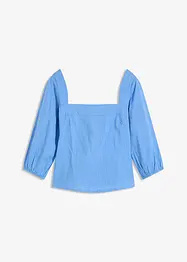 Blouse à manches bouffantes et détail smocké, bonprix