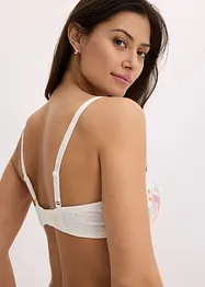 Soutien-gorge balconnet avec broderies imprimées, bonprix