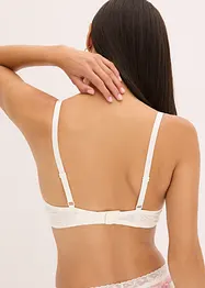 Soutien-gorge à coques et broderies imprimées, bonprix