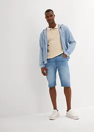 Bermuda léger en jean et molleton, Regular, bonprix
