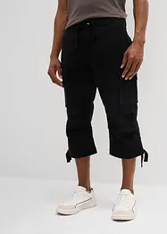 Pantalon cargo extensible et loose, longueur 3/4, bonprix